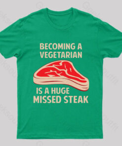 Becoming A Vegetarian Nerd T-Shirt