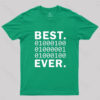 Best Dad Ever in Binary Code T-Shirt