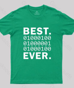 Best Dad Ever in Binary Code T-Shirt