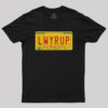 Better Call Saul LWYRUP Plate Nerd T-Shirt