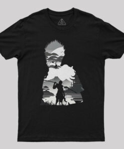 Black Myth Wukong Mono Negative Illusion Geek T-Shirt