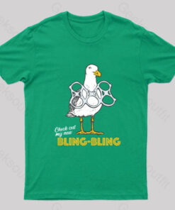 Bling Bling Seagull Nerd T-Shirt