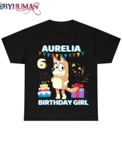 Bluey Family Birthday Day Boy Personalized Family T-Shirt Unisex Tee