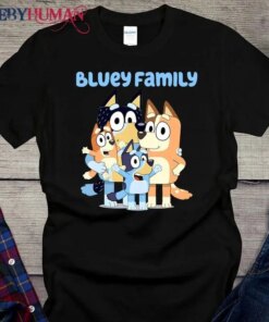 Bluey Family Customize Name Unisex T-Shirt Sweatshirt Classic Tee