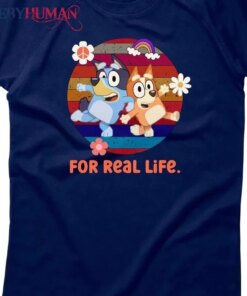 Bluey For Real Life Retro Floral Unisex Tee Classic T-Shirt