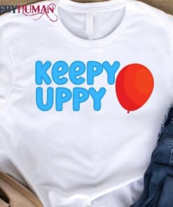 Bluey Keepy Uppy Red Balloon Unisex T-Shirt Classic Tee