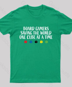 Board Gamers Saving the World Geek T-Shirt