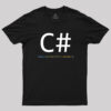 C# is awesome – Computer Programming Geek T-Shirt