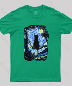 CAT STARRY NIGHT T-Shirt