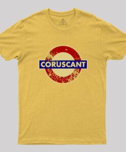 CORUSCANT METRO STATION SIGN Geek T-Shirt