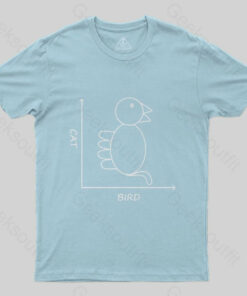 Cat Bird Graph T-Shirt
