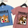Chip And Dale Double Trouble Disney Couple Disney Family Classic T-shirt, Best Gifts for Disney Lovers