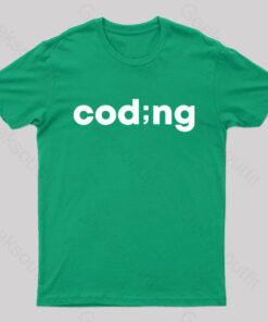 Coding Wordmark Nerd T-Shirt