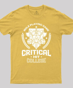 Critical Hit College Geek T-Shirt