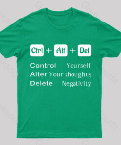 Ctrl Alt Del Quote Nerd T-Shirt