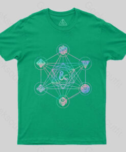 D&D Holographic Geometric Dice T-Shirt