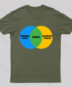 Dads Terrible Puns Random Trivia Nerd T-Shirt