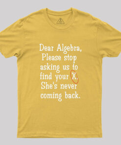 Dear Algebra Geek T-Shirt