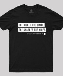 Deep Space Nine Ferengi Rules Bigger Smile Sharper Knife T-Shirt