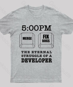 Developer Struggles Meme Sticker Nerd T-Shirt