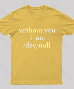 Devnull Unix Linux Joke Funny Geeks T-Shirt