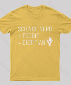 Dietitian Equation Science Nerd and Foodie Geek T-Shirt