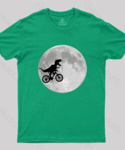Dinosaur Bike and Moon T-shirt