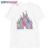 Disney Bleached Colorful Castle – Magic Kingdom Disney Vacation Classic Tee Magic Kingdom T-Shirt