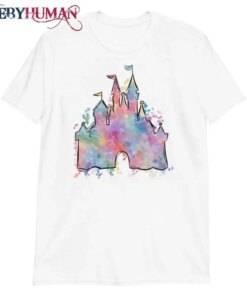 Disney Bleached Colorful Castle – Magic Kingdom Disney Vacation Classic Tee Magic Kingdom T-Shirt