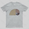 Distressed Geometric Fibonacci Spiral  T-Shirt