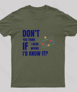 Do Not You Think If I Were Wrong Nerd T-Shirt