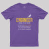 Engineer Definition Funny Geek T-Shirt
