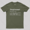 Engineer Definition Nerd T-Shirt