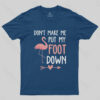 Flamingo Don’t Make Me Put My Foot Down T-Shirt