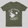 Flat Earth Society Geek T-Shirt