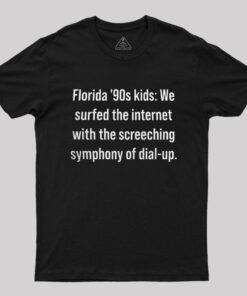 Florida 90s Kids Retro Internet Memorabilia T-Shirt