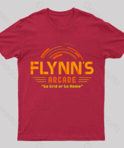 Flynn’s Arcade Go Grid or Go Home T-Shirt
