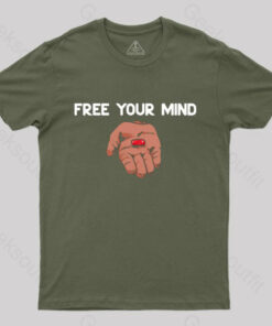 Free Your Mind Take The Red Pill Escape The Rat Race T-shirt