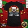 Great Merry Pugmas Funny Pug Christmas Style Vintage Shirt