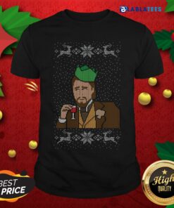 Great Santa Leonardo DiCaprio Ugly Christmas Shirt