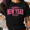 Happy New Year 2025 T-Shirt Vintage Distressed Graphic Tee Hoodie Unisex