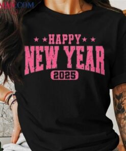 Happy New Year 2025 T-Shirt Vintage Distressed Graphic Tee Hoodie Unisex
