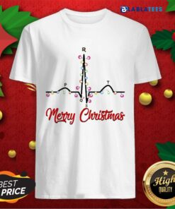 Happy PQRST Heartbeat Christmas Cardiologist Shirt