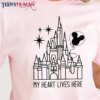 Magic Kingdom My Heart Lives Here Disney Castle Disneyland Trip Classic Tee Magic Kingdom T-Shirt