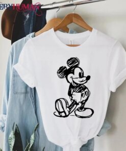 Mickey Sketch Disney Shirts Mickey Ears Shirt