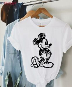 Mickey Sketch Funny Mickey Mouse Disney family Unisex T-shirt, Hoodie Shirt, Best Gifts for Disney Lovers