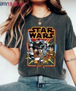 Mickey Star Wars Vintage Star Wars Disney Characters Star Wars Classic Tee Unisex Sweatshirt