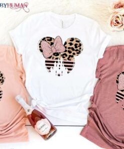 Minnie Castle Disneyworld Leopard style funny Disney Unisex T-shirt, Hoodie Shirt, Best Gifts for Disney Lovers