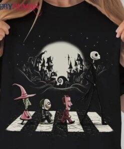 Nightmare Before Christmas Cross Walk Jack O Classic T-Shirt Unisex Sweatshirt Hoodie