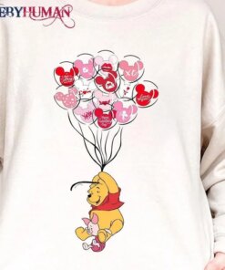 Pooh Piglet Disney Valentine Classic T-Shirt Unisex Sweatshirt Hoodie